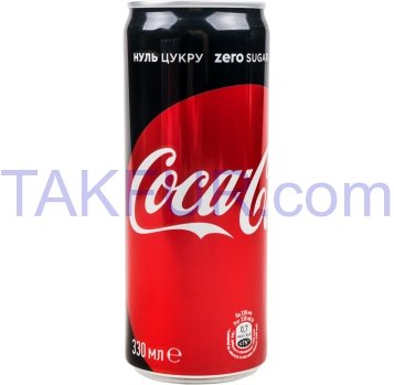 Напиток Coca-Cola Zero б/а с/газ 0.33л - Фото