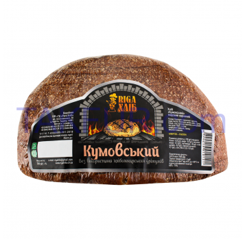 Хлеб Riga хлеб Кумовской нарезной 300г , половинка - Фото