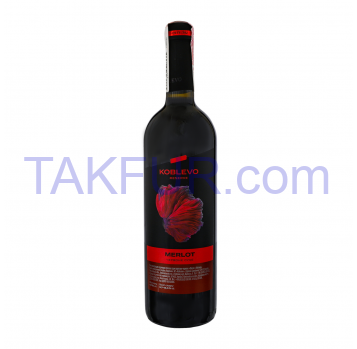 Вино Koblevo Merlot красное сухое 9.7-13% 0.75л - Фото