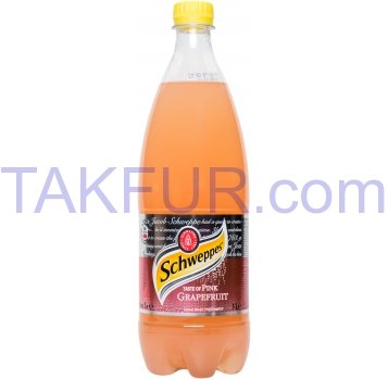 Напиток Schweppes Pink Grapefruit безалк сокосод сильногаз1л - Фото