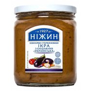 Икра из баклажанов Ніжин Украинская консервированная 450г - Фото