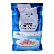 Корм д/котов Purina Gourmet Perle Duo рыба/тунец консерв 85г - Фото
