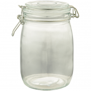 БАНКА СКЛЯНА  З КРИШКОЮ 1Л - Фото