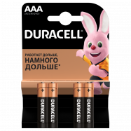 Батарейка DURACELL Basic AAA LR03 4 шт. - Фото