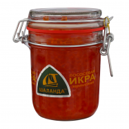 Икра лососевая Шаланда зернистая соленая 350г - Фото