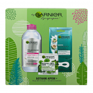 Набор Garnier крем-ботаник+мицеллярная вода+тканев маска 1шт - Фото