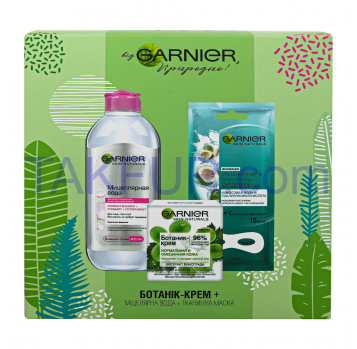 Набор Garnier крем-ботаник+мицеллярная вода+тканев маска 1шт - Фото