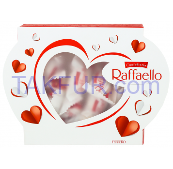 Конфеты Raffaello в стружке с целым миндальным орехом 120г - Фото