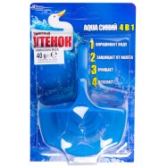Очиститель унитаза Туалетный Утенок Aqua Синий подвесной 40г - Фото
