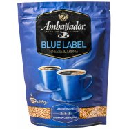 Кофе Ambassador Blue Label растворимый сублимированный 205г - Фото