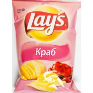 Чипсы Lay`s картофельные со вкусом краба 133г - Фото