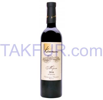 Вино Колоніст Мерло сухое выдержанное красное 13,8% 0,75л - Фото