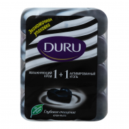 Туалетное крем-мыло Duru 1+1 Активированный уголь 4*90г/уп - Фото