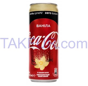 Напиток Coca-Cola Zero Ванила безалког сильногаз 330мл - Фото