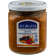 Икра Ніжин из баклажанов и перца 450г - Фото