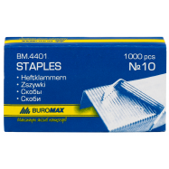 Скобы Buromax №10 №ВМ4401 1000шт/уп - Фото