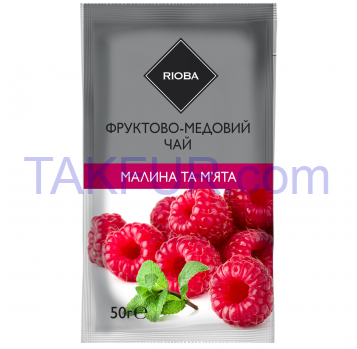 Чай фруктово-медовый RIOBA Малина-Мята,  50г - Фото
