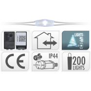 ГІРЛЯНДА СІТКА 202 ЛАМП - Фото