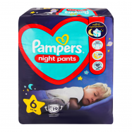 Трусики-подгузники Pampers Night pants 15+кг 6 19шт/уп - Фото