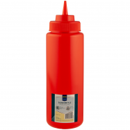 Емкость для кетчупа Metro Professional красная 1025мл 1шт - Фото