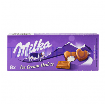 Мороженое Milka ванильное покрытое шоколадом 54г - Фото