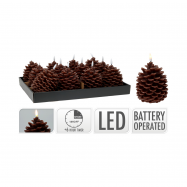 Свічка електрична 10X10X13 см - Фото