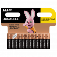 Батарейки Duracell ААА LR03/MN2400 12шт/уп - Фото