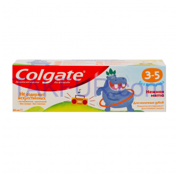Зубная паста Colgate Нежная мята 3-5 детская без фторид 60мл - Фото
