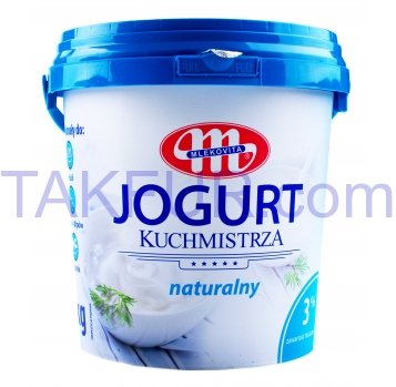 Йогурт Mlekovita натуральный 3% 1кг - Фото