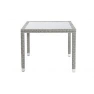 Стол Metro Professional ротанговый белый 90х90см - Фото