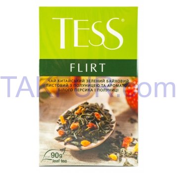 Чай Tess Flirt китайский зеленый листовой 90г - Фото