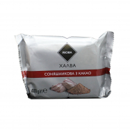 Халва Rioba подсолнечная с какао 400г - Фото