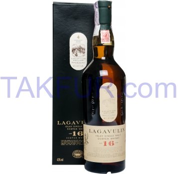 Виски Lagavulin 16 лет выдержки 43% 0,7л - Фото