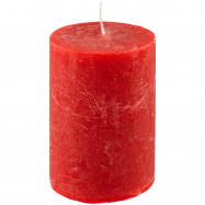 PRAGNIS СВІЧКА РУСТІК ЦИЛ. (8,5 Х 12, 85 ГОД) : ЧЕРВОНИЙ - Фото