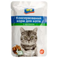 Корм для котов Aro консервированный с кроликом 100г - Фото