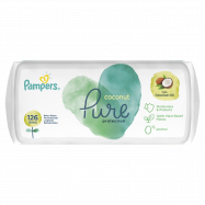 Влажные салфетки Pampers Pure Protection Coconut 3*42шт - Фото