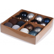 НАБІР ПРИКРАС 16 ШТ 6 СМ БЛАК - Фото