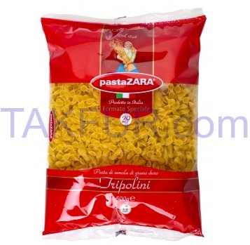 Макарони Pasta ZARA tripolini з твердих сортів пшениці 500г - Фото