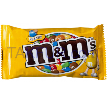 Драже M&M`S с арахисом и молочным шоколадом 45г - Фото