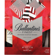 Набор виски Ballantine`s Finest 40% 0.7л + 2 стакана 1шт - Фото
