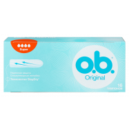 Тампоны o.b. Original Super Спиралевидные желобки 16шт - Фото