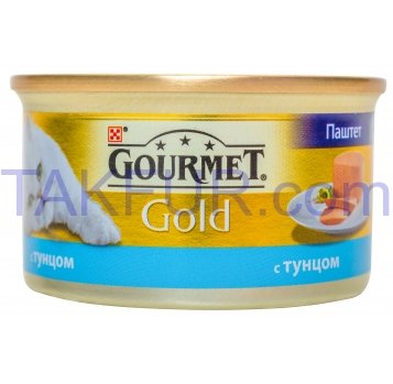 Корм д/кошек Purina Gourmet Gold с тунцом паштет 85г - Фото