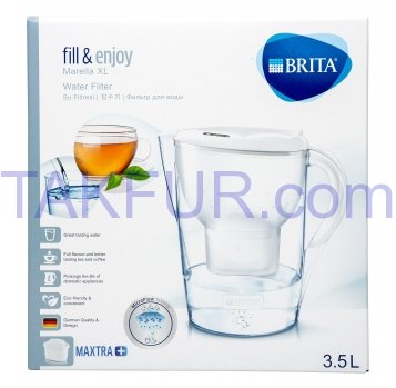 Фильтр-кувшин для воды Brita Marella XL белый 3,5л - Фото