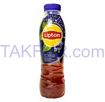 Напиток Lipton Чай черный вкус голубики безалког н/г 0,5л - Фото