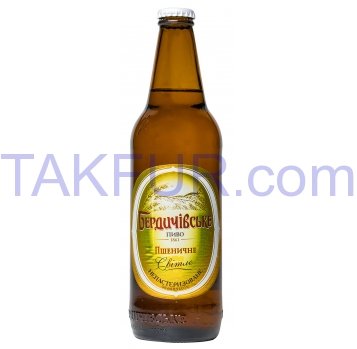 Пиво Бердичівське Пшеничное светлое непастеризован 4,5% 0,5л - Фото