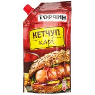 Кетчуп Торчин Карри пастеризованный 250г - Фото
