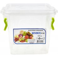 Контейнер пищевой Ал-Пластік MINIBOX №02 0,6л 1шт - Фото