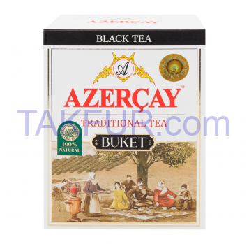 Чай Azercay Buket черный крупнолистовой байховый 100г - Фото