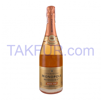 Шампанское Monopole Heidsieck Rose Top брют 12.5% 750мл - Фото