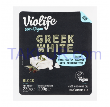 Продукт пищевой Violife Greek White с кокосовым маслом 230г - Фото